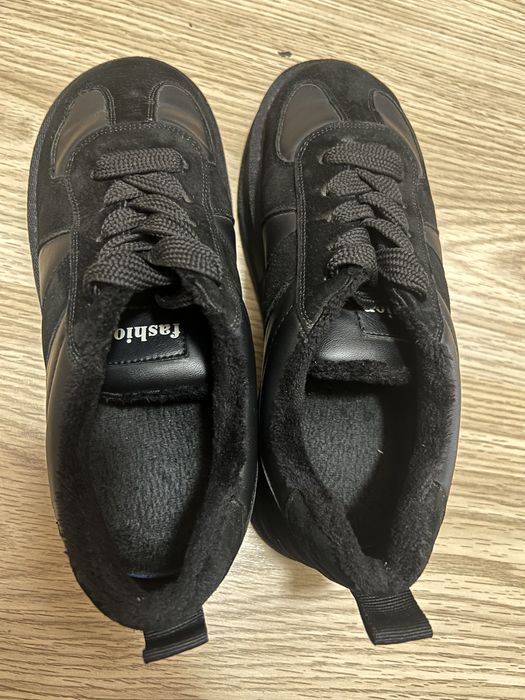 Теплі зимові кеди, кросівки, чорні, з мехом 39 розмір, 25 устілка