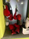 Aparelho de Boxe e Luvas