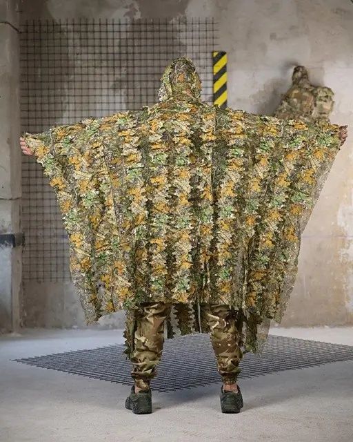 Маскувальний костюм "Пончо" з 3D листям кікімора військова