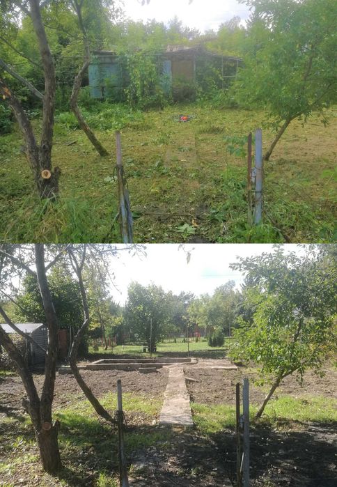 Rozbiórki , wyburzenia , porządkowanie , sprzątanie terenu działka ROD