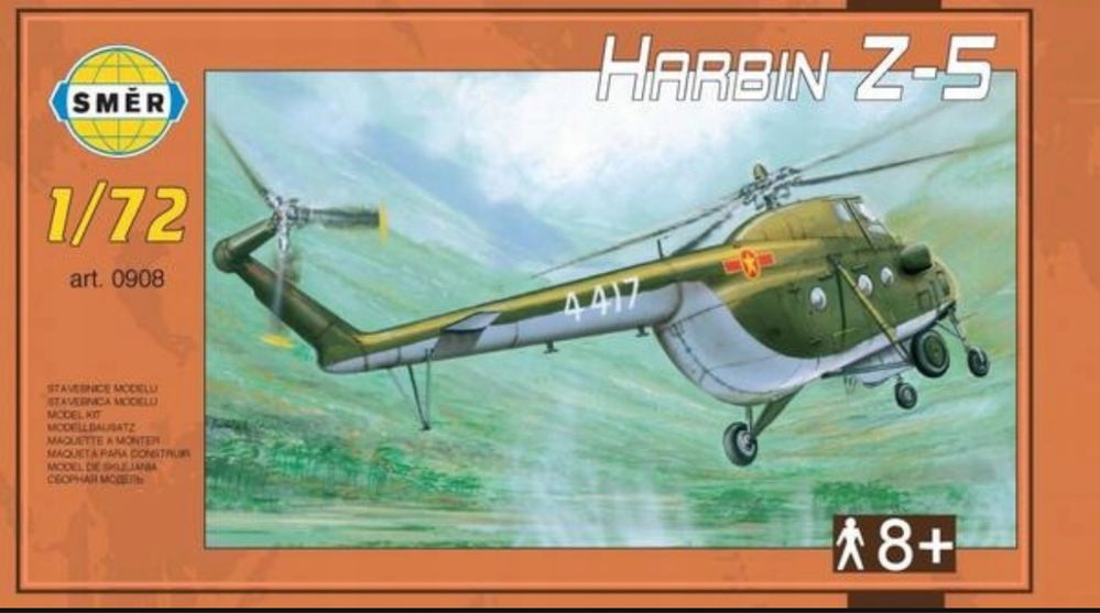 Smer 0908 helikopter Harbin Z-5 (Mi-4) model 1:72
