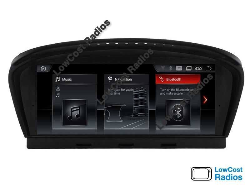 Auto Rádio GPS ANDROID BMW E60, E61, E90, E91 (Série 3 e 5) Wifi USB