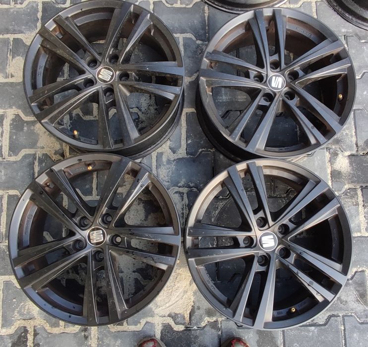 17" 5x112 czarne  felgi aluminiowe do  Seat Skoda VW