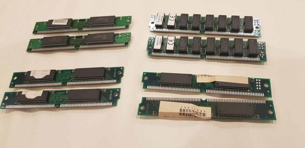 Memorias RAM SIMM 8 Mb 72 pinos