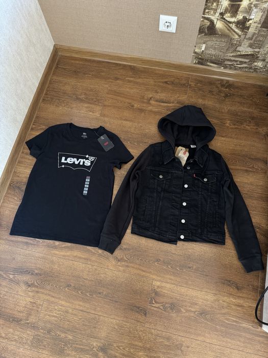 джинсовый пиджак levis размер S Футболка levis оригинал S