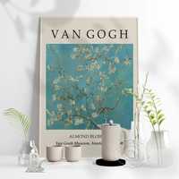 Картина арт-принт "Квітучі гілки мигдалю" Ван Гога, 13*18см
