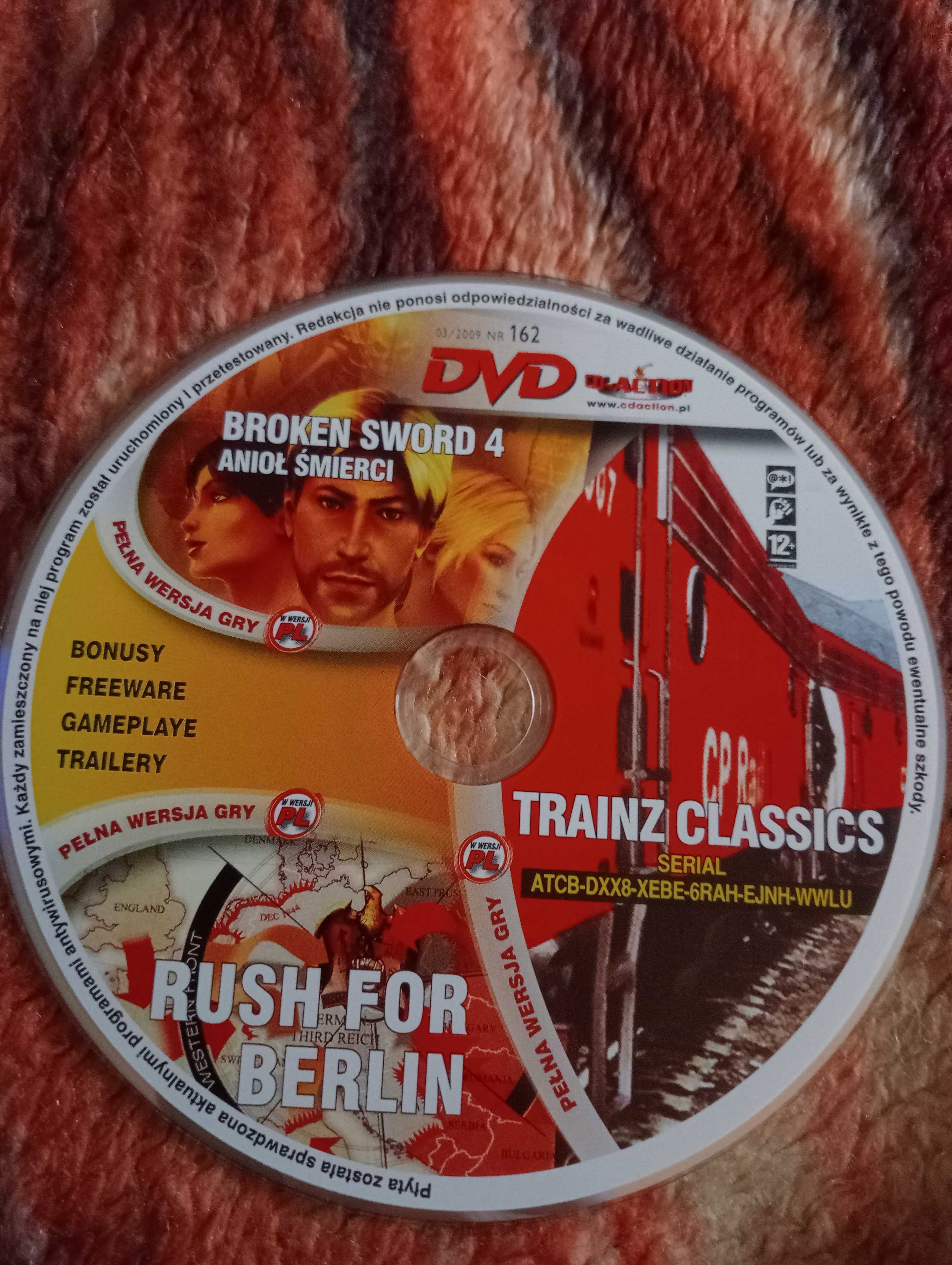 Broken Sword 4 + Rush for Berlin + Trainz Classic PC PL