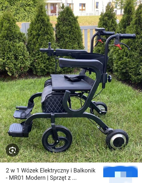 Sprzedam wózek inwalidzki elektryczny i balkonik