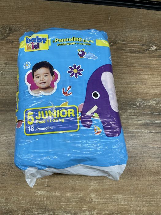 Підгузки BabyKid, 5 розмір, нові