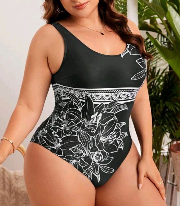 Купальник сдельный большого размера 58-60р 3XL