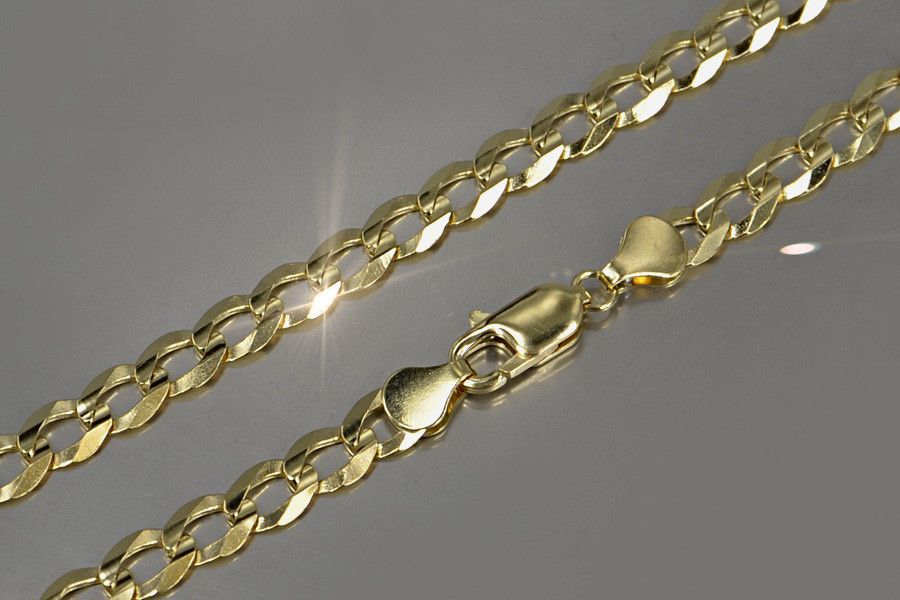 Złoty łańcuszek Pancerka (50g) 585 Włoski łańcuch Tanio! cc001y B