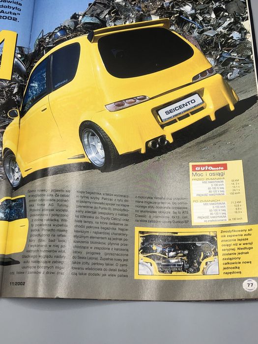 Czasopismo Auto Moto 11/2002 – testy aut, Honda Civic, Opel Vectra,