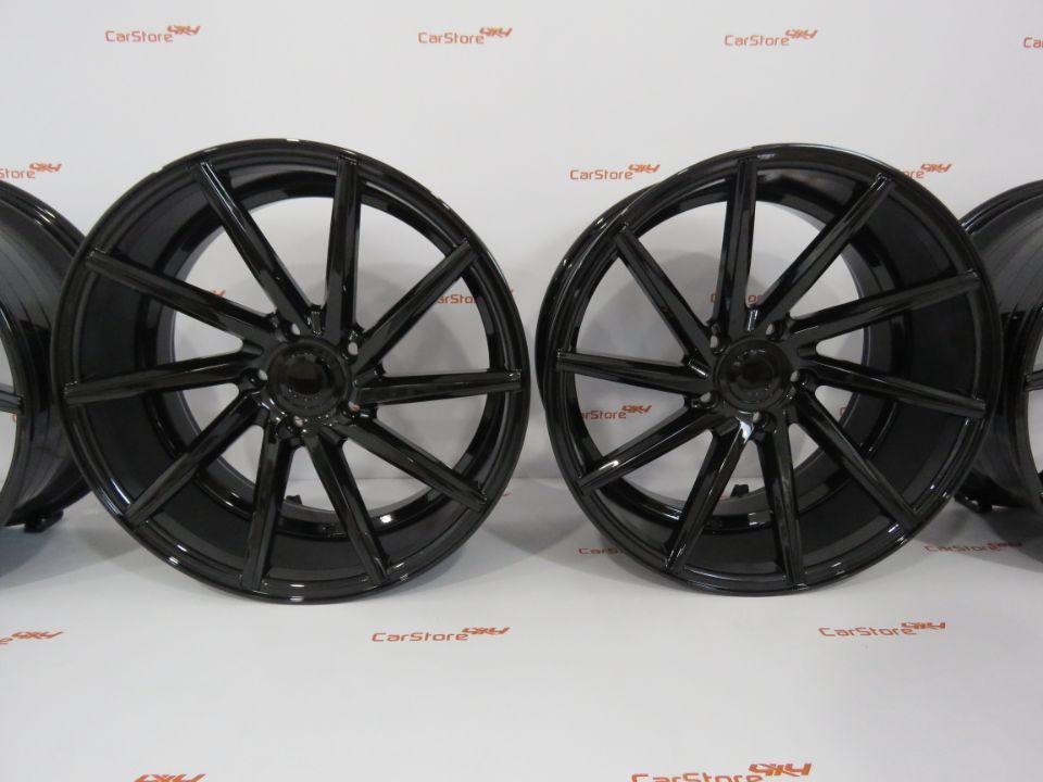 Jantes Look Vossen Cvt 19 x 8.5+9.5 et35 5x120 Preto Brilhante
