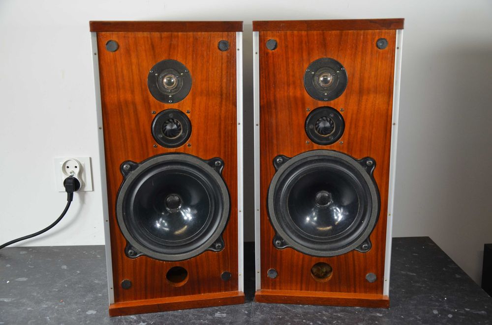 Kolumny B&W Bowers I Wilkins DM4 fornir drewno vintage okazja