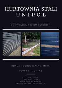 Budowa ogrodzeń.  Montaż. Profesjonalnie i szybko .  Brama furtka