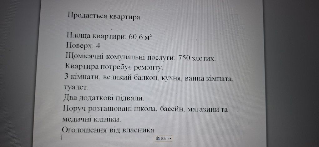 Przestronne mieszkanie w bloku