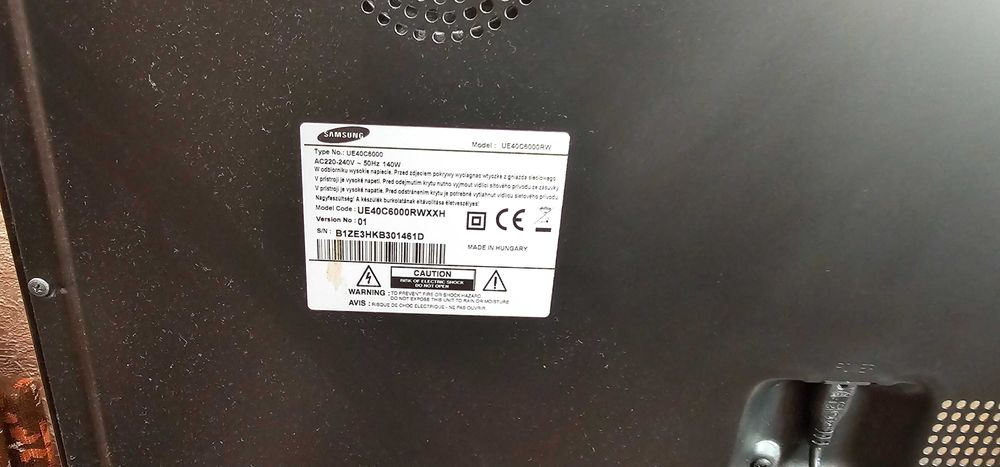Телевізор Samsung UE40С6000RW