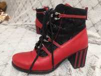 Buty zimowe skórzane Maciejki 38/39stan bdb
