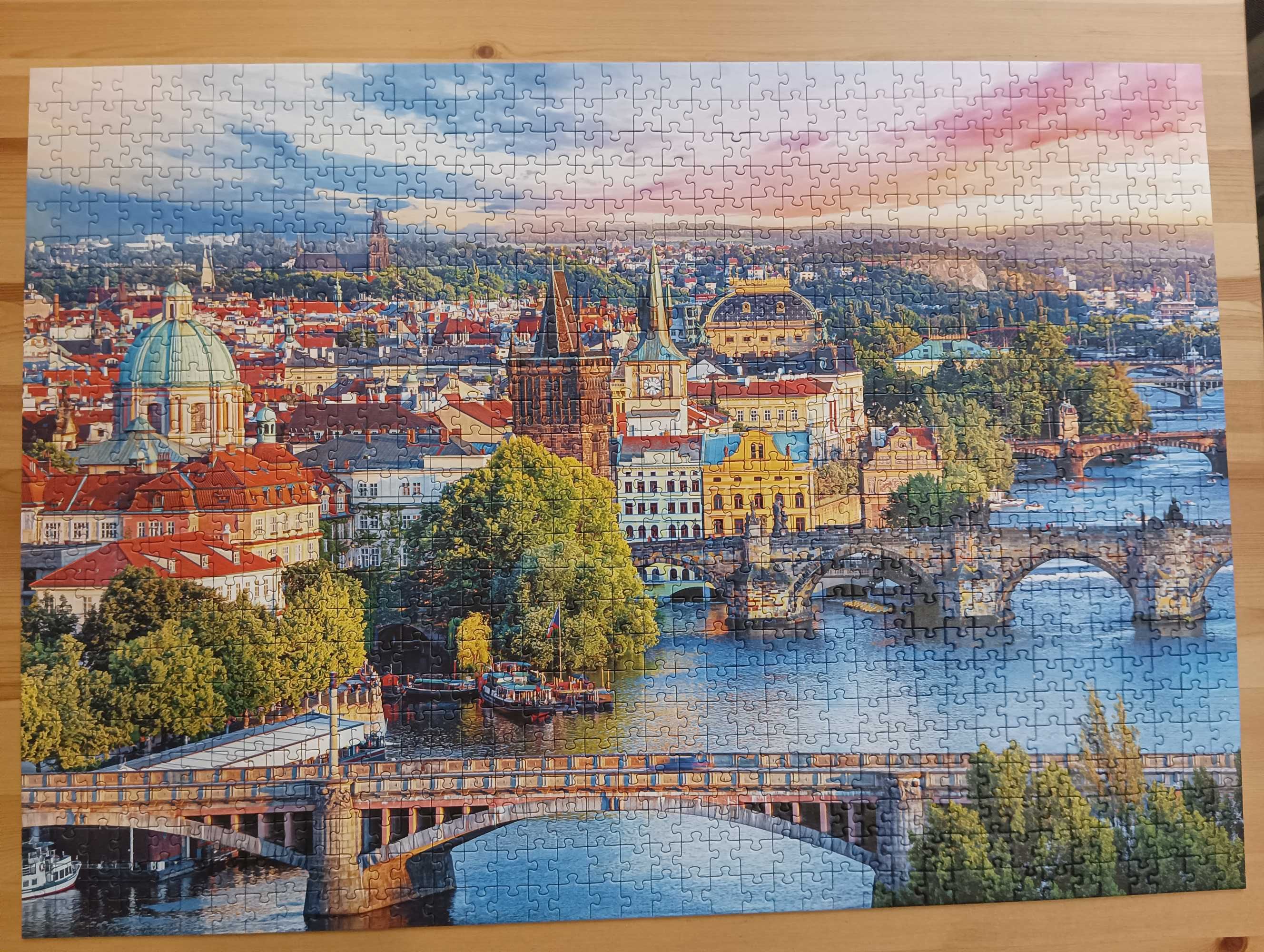 Puzzle Trefl Praga 1000 szt kompletne