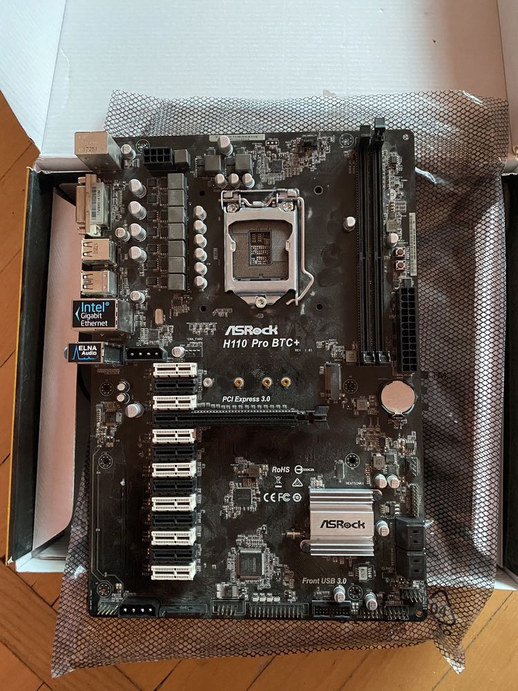 Материнская плата ASRock H110 Pro BTC+