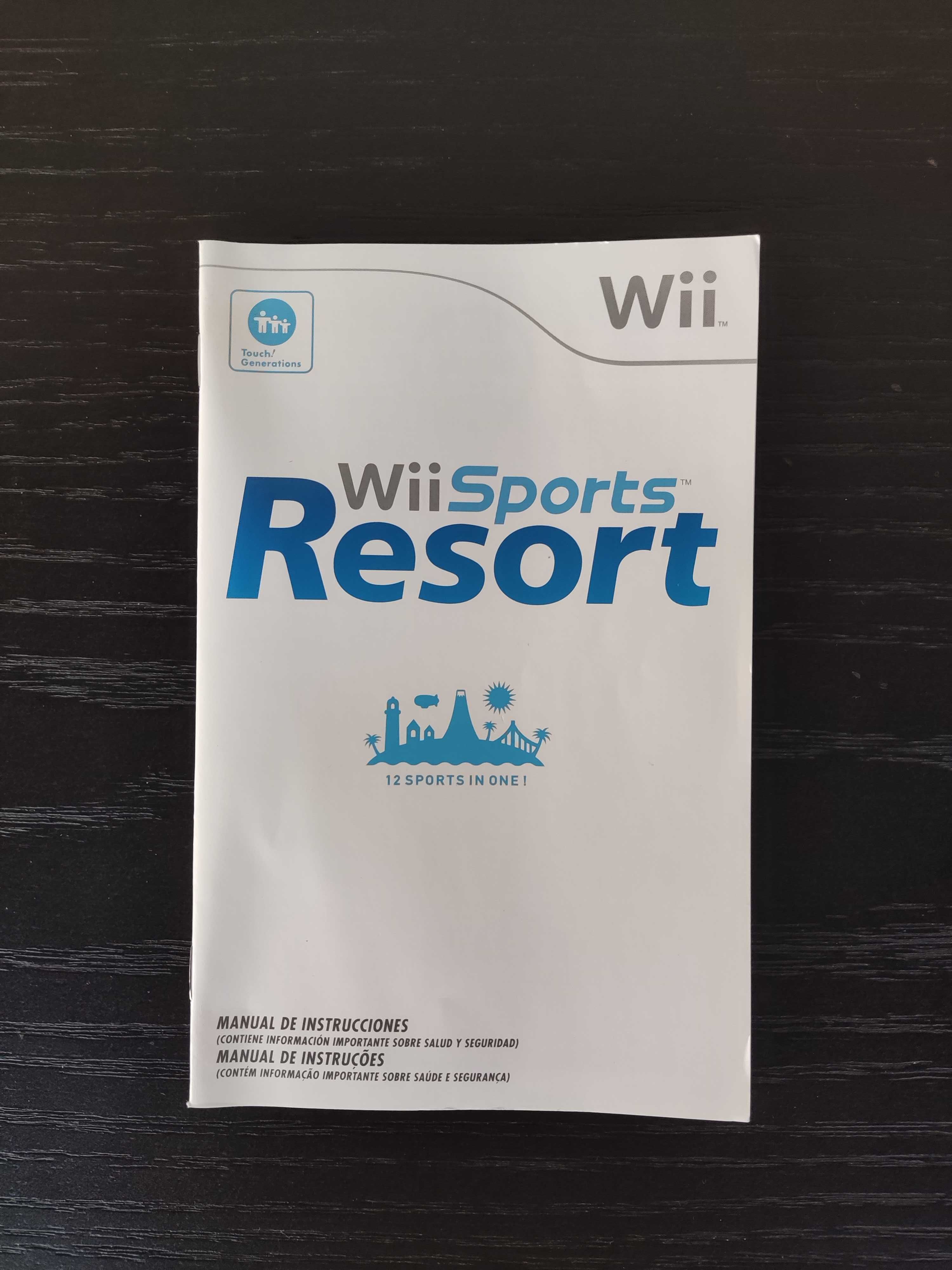 Wii Sports Resort em Muito Bom estado geral com caixa e manual [CIB]