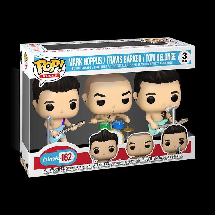 Funko Pop! Rocks Blink-182- Mark/Travis/Tom - 3 Pack - NOVO/LACRADO