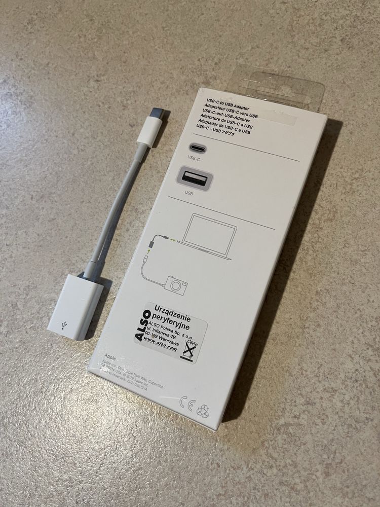 Apple transmiter usb usb-c oryginalny adapter przejściówka nowy