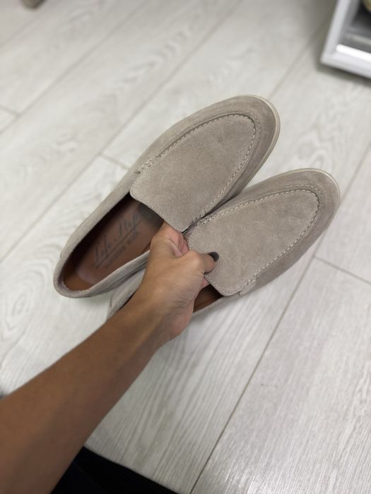 Лоферы замшевые мужские