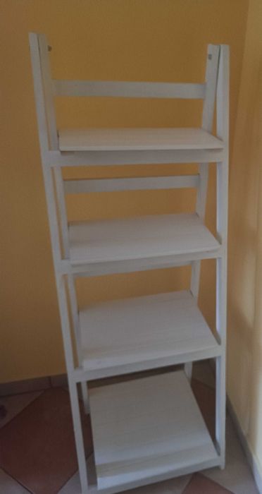 Regał biały na kwiaty, książki , gry, puzzle