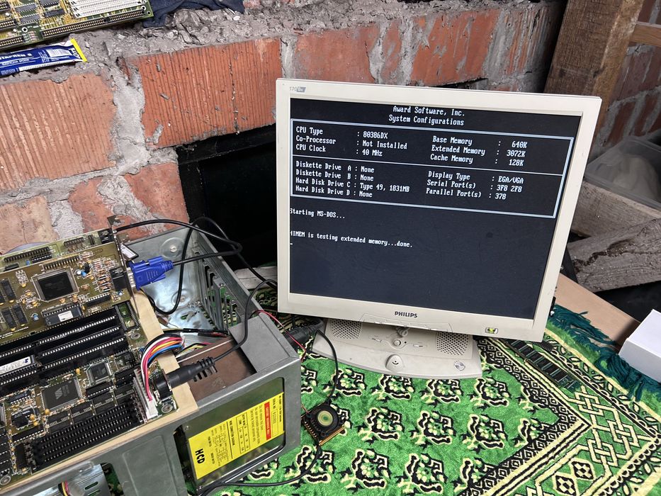 FIC 386GT Retro plyta główna 386 DX 40 Award Bios!