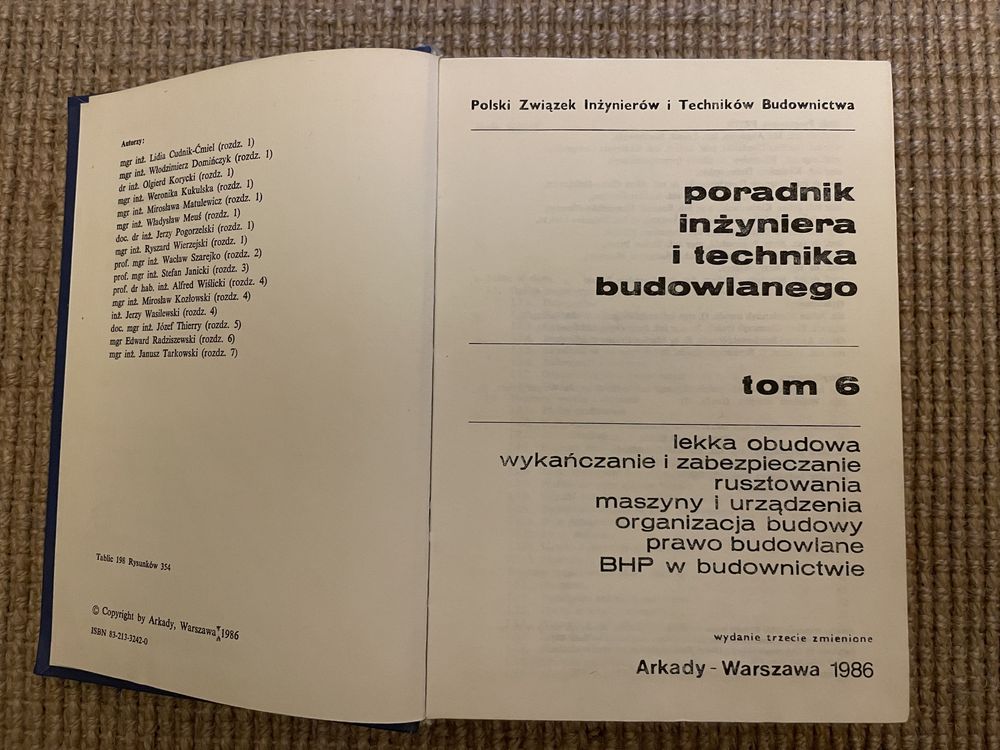 Poradnik inżyniera i technika budownictwa tom 6