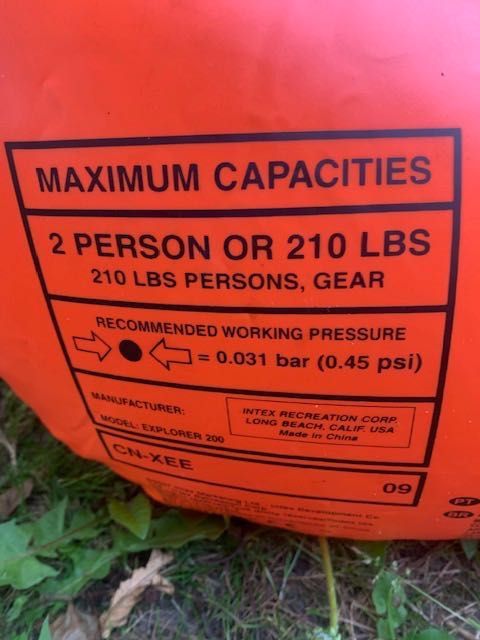 Dziecięcy Ponton Intex EXPLORER 200 2 OSOBOWY 175x85x30 cm wiosła