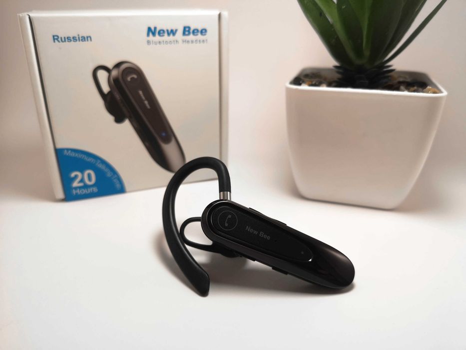 New Bee LC-B45. Блютуз гарнітура з шумопоглинанням + чохол. Розпродаж