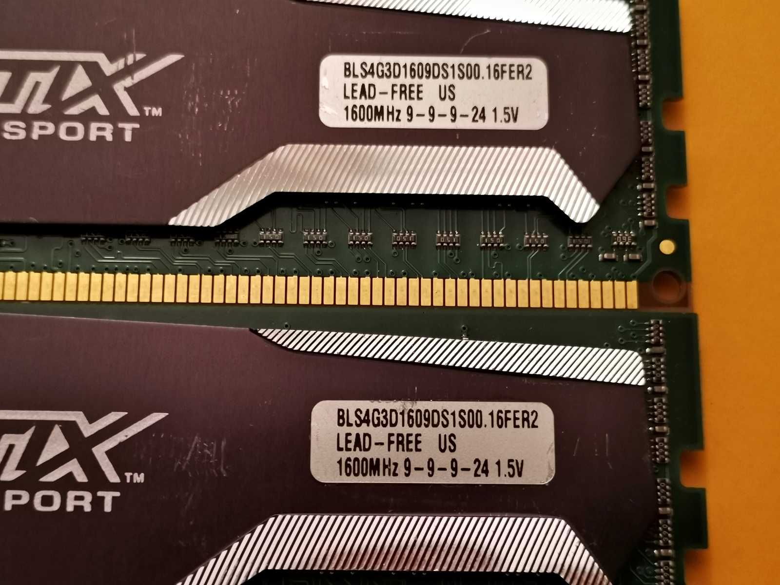 DDR3 8GB CruciaL BaLListiX 12800 -Komputer
