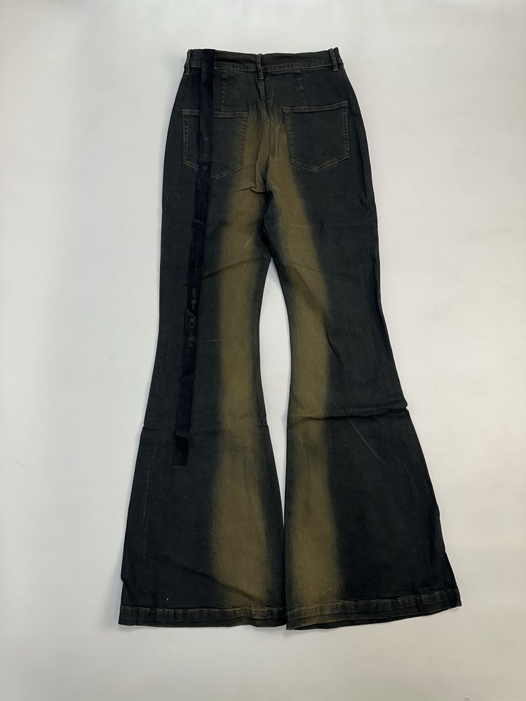 Rick Owens DRKSHDW bolan banana cut клеш джинси штани джинсы штаны