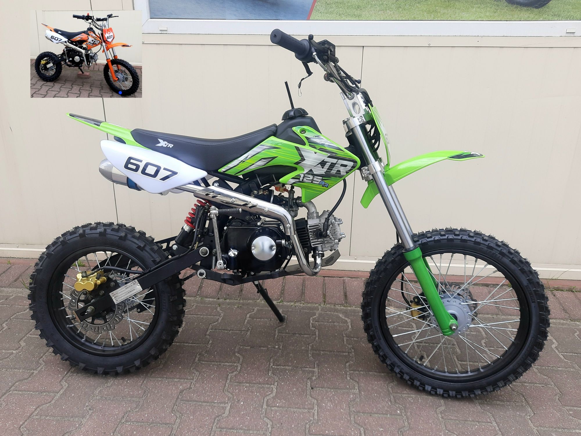 Nowy Cros xtr 125cc koła 17/14 cali , raty