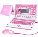 Laptop Komputer Edukacyjny 120 Opcji Do Nauki Liczenia Literek Gry