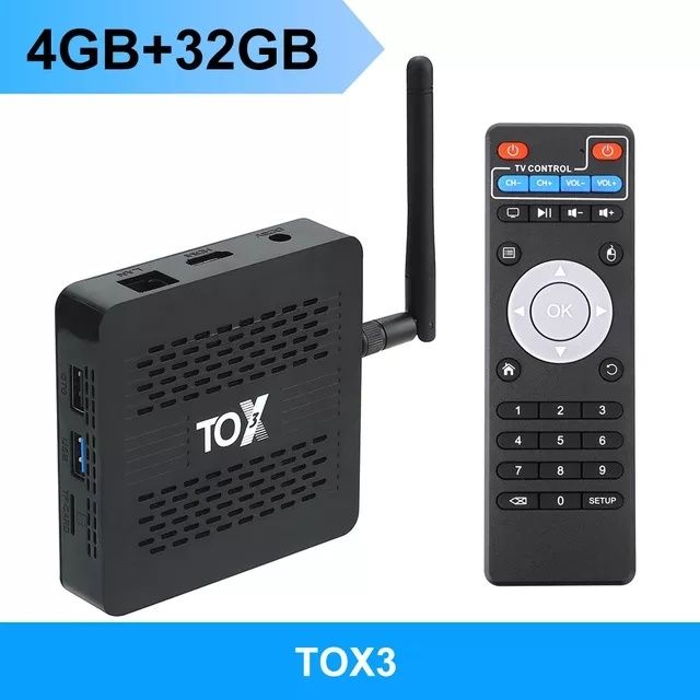 ТВ приставка TOX3  4Gb/32Gb Amlogic S905X4 Android 11