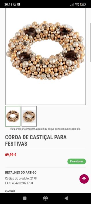 Guirlanda para mesa de festa