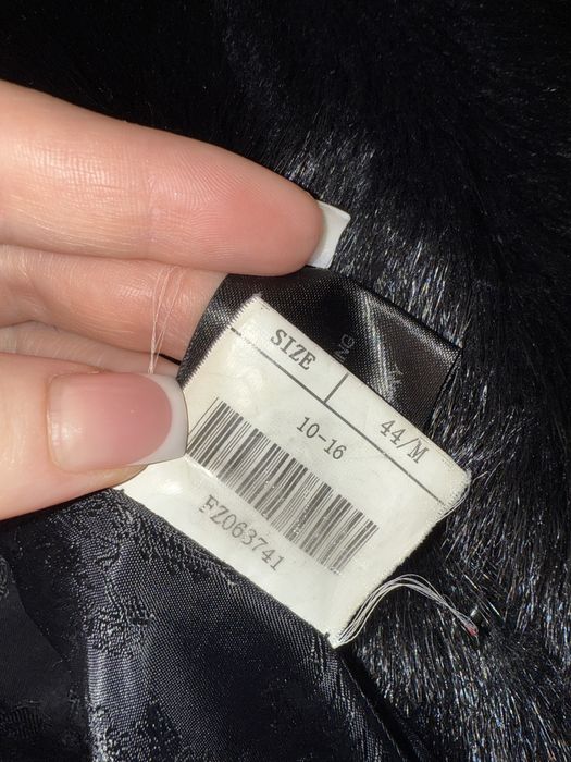 Шуба натуральна мутон з норкою