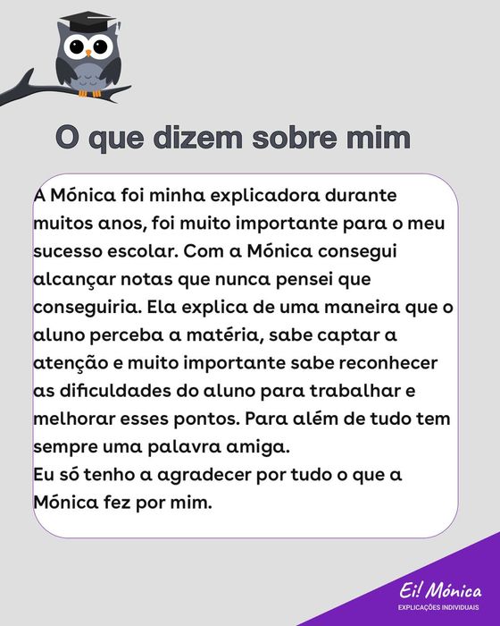 Explicações Individuais/ Pequeno Grupo Português