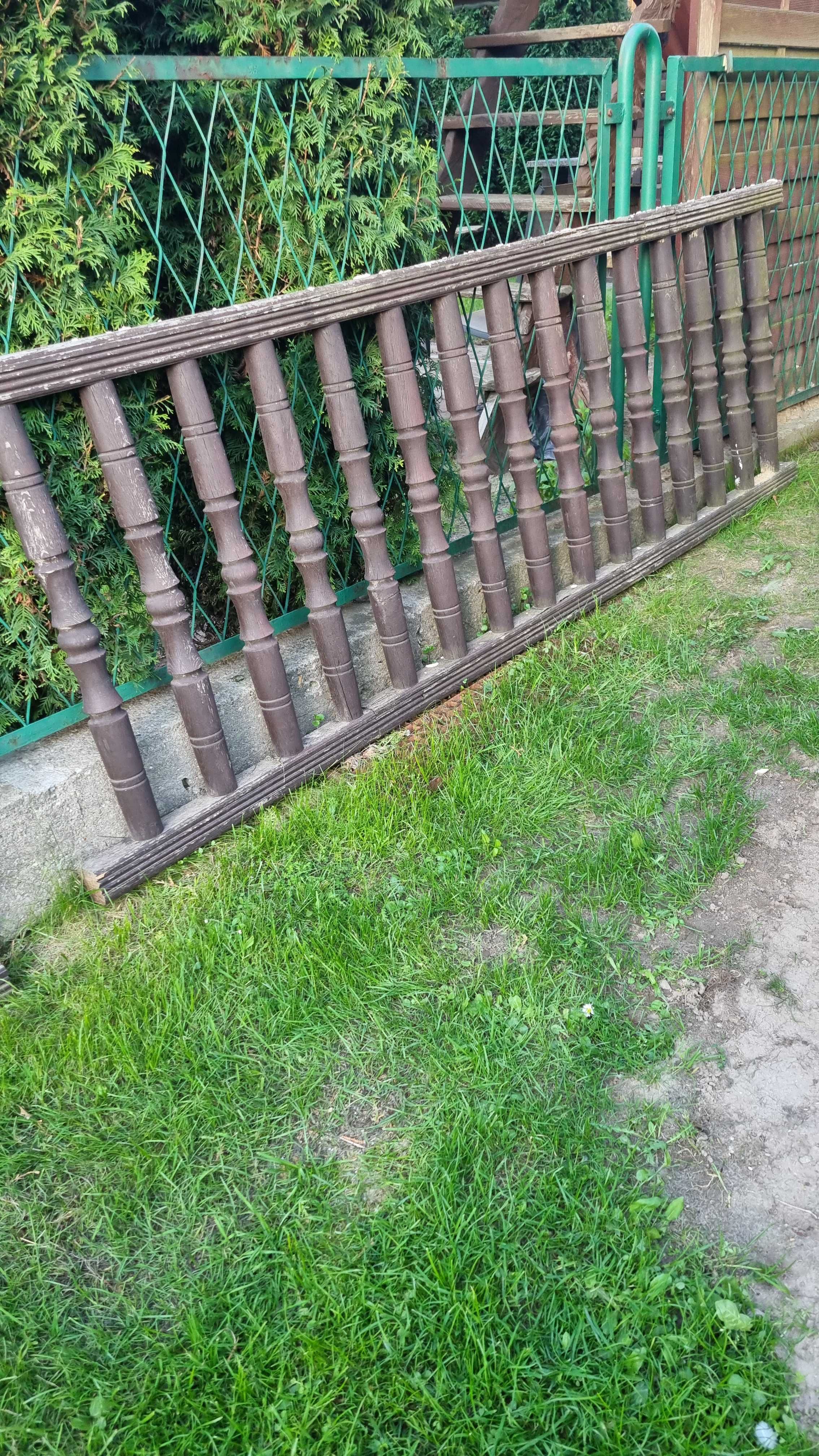 Balustrada drewniana solidna mocna balkon/taras