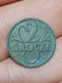 2 grosze 1928 stara moneta Polska II RP