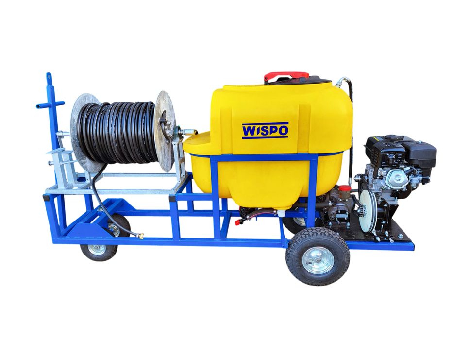 opryskiwacz do tuneli foliowych, szklarni na kołach pompowanych