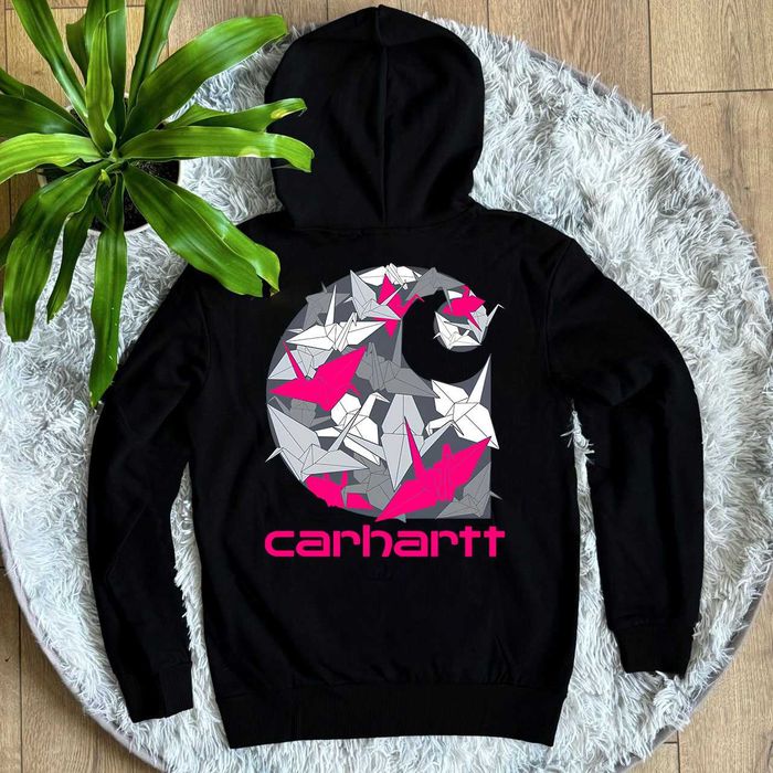 Skull / CARHARTT Кофта черная / XS S M L XL / Кархарт Худи Зипка