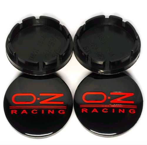 4 centros para jante, kit completo pronto a aplicar OZ RACING black