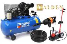 KOMPRESOR 200L 860l/min + klucz BJC + PODNOŚNIK pneumatyczny 22T + WĄŻ