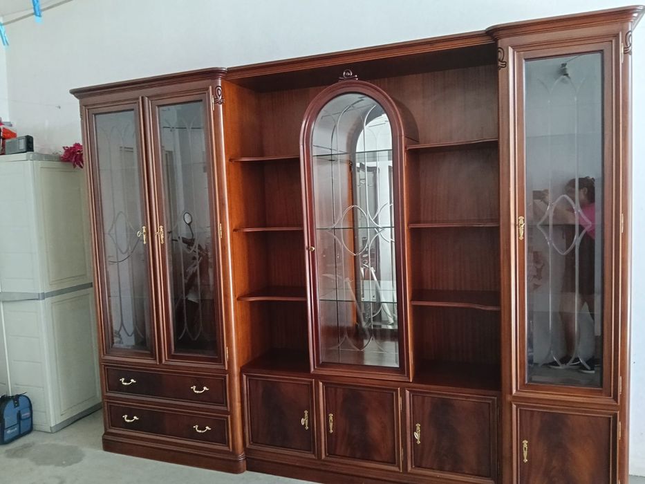 Móvel sala mogno + móvel hall mogno