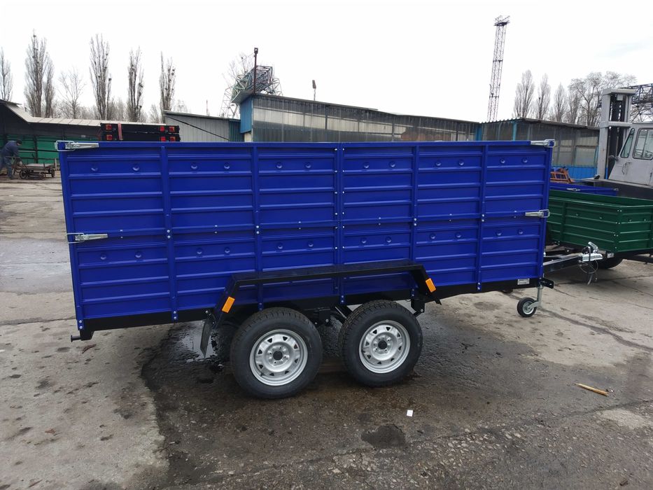 Двовісний причеп Кремінь+ посилений від заводу Коріда-Тех, авто причіп