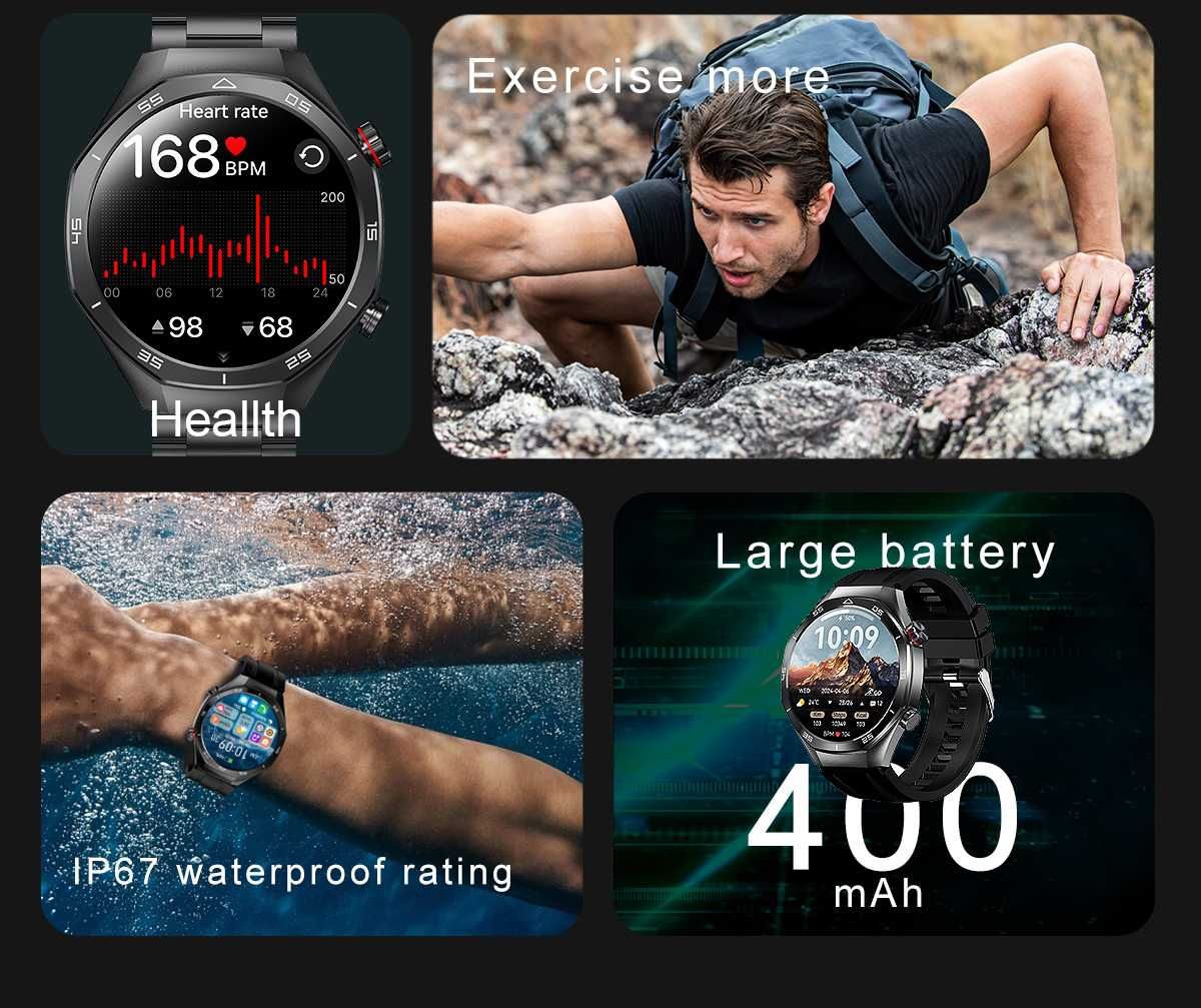 Смарт часы: LIGE i159 PRO.3D меню. Деловой стиль.